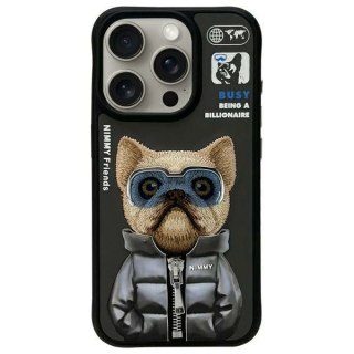 Etui Nimmy Cool&Cute 2.0 na iPhone 15 Pro - czarne