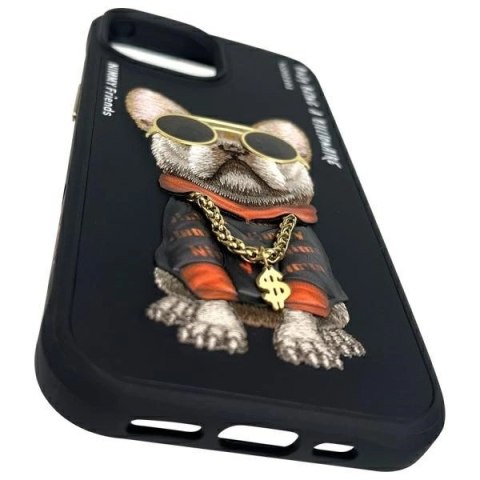Etui Nimmy Glasses Cool Dog na iPhone 15 - czarne