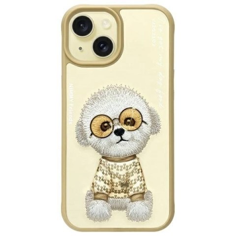Etui Nimmy Glasses Cool na iPhone 15 - beżowe