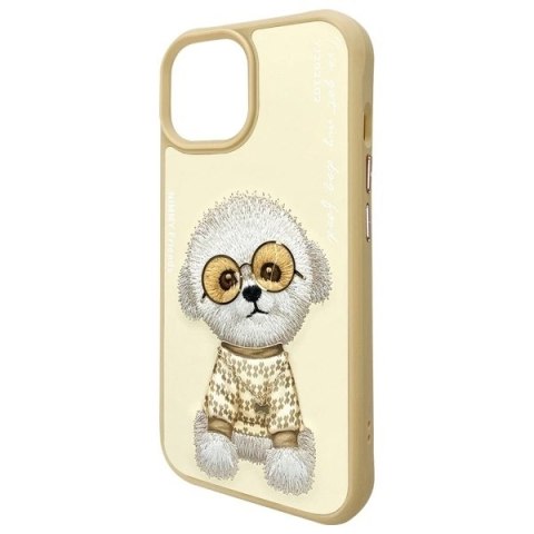 Etui Nimmy Glasses Cool na iPhone 15 - beżowe