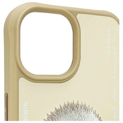 Etui Nimmy Glasses Cool na iPhone 15 - beżowe