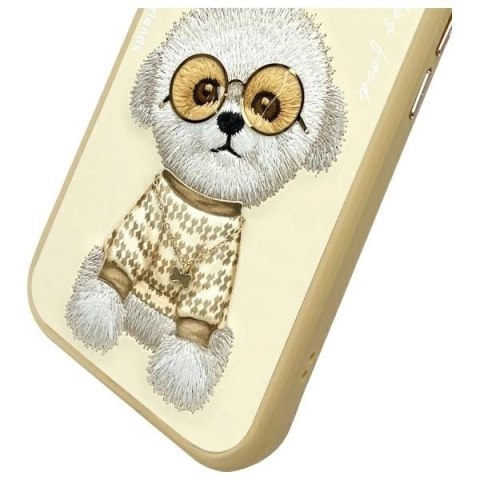 Etui Nimmy Glasses Cool na iPhone 15 - beżowe