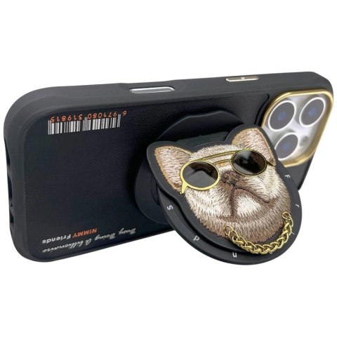 Etui Nimmy Glasses Cool nag MagSafe na iPhone 16 Pro Max - czarne