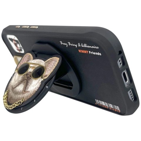 Etui Nimmy Glasses Cool nag MagSafe na iPhone 16 Pro Max - czarne