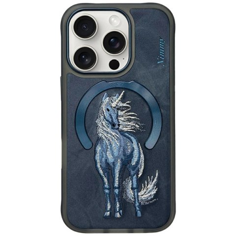 Etui Nimmy Magnetic Fantasy Animal MagSafe na iPhone 16 Pro Max - niebieskie