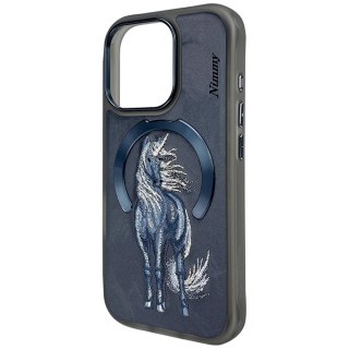 Etui Nimmy Magnetic Fantasy Animal MagSafe na iPhone 16 Pro Max - niebieskie