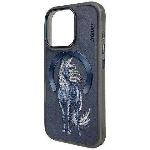 Etui Nimmy Magnetic Fantasy Animal MagSafe na iPhone 16 Pro Max - niebieskie
