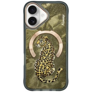 Etui Nimmy Magnetic Fantasy Animal MagSafe na iPhone 16 - złote