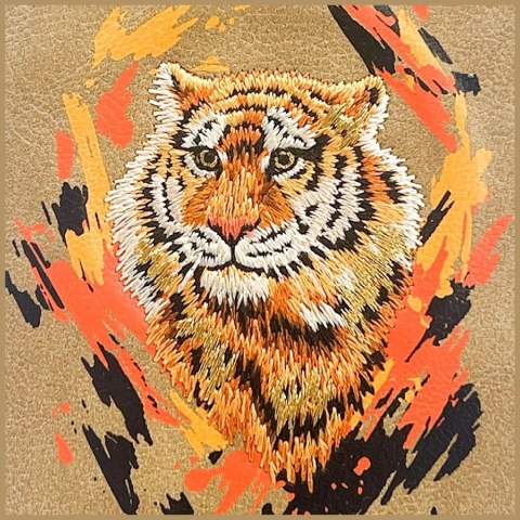 Etui Nimmy Tygrys MagSafe na iPhone 16 Pro - brązowe