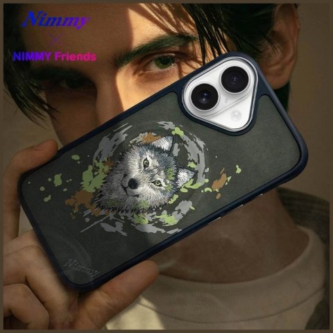 Etui Nimmy Wilk MagSafe do iPhone 16 - ciemnoszary