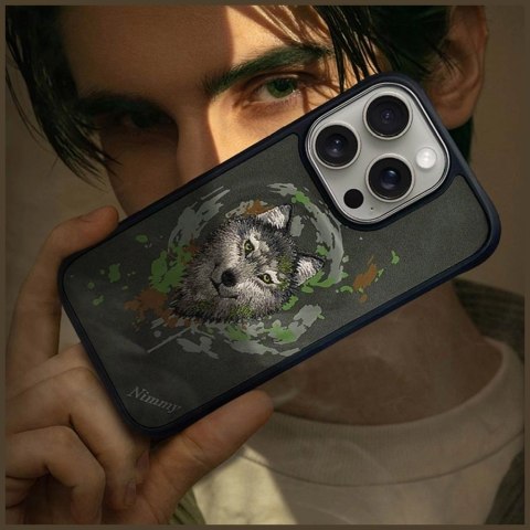 Etui Nimmy Wilk MagSafe na iPhone 16 Pro Max - szare