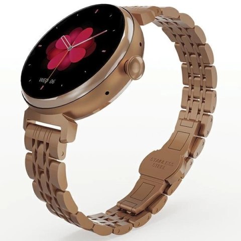 Smartwatch HiFuture Aura damski - różowo-złoty