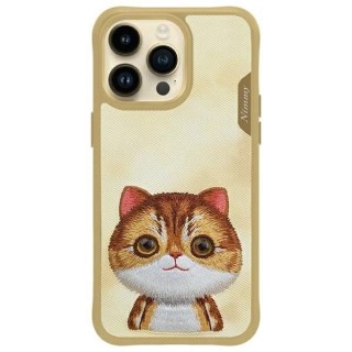 Etui Nimmy Big Eyed Pet 2.0 Cat na iPhone 15 Pro Max - zielone
