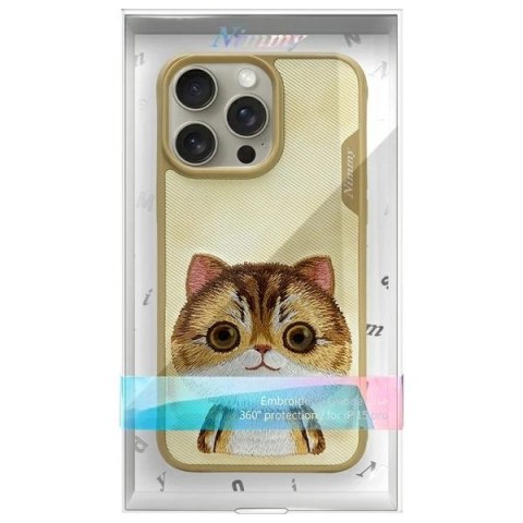 Etui Nimmy Big Eyed Pet 2.0 Cat na iPhone 15 Pro Max - zielone