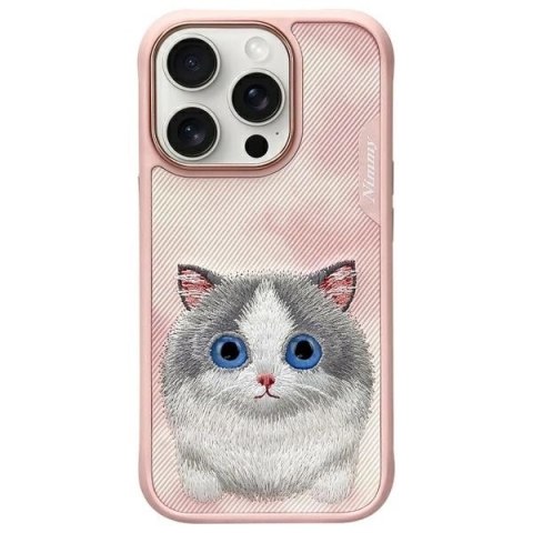 Etui Nimmy Big Eyed Pet 2.0 Cat na iPhone 16 Pro - różowe