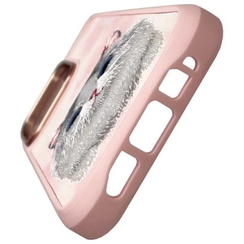 Etui Nimmy Big Eyed Pet 2.0 Cat na iPhone 16 Pro - różowe