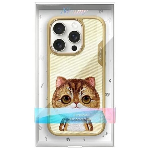 Etui Nimmy Big Eyed Pet 2.0 Cat na iPhone 16 Pro - zielone