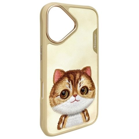 Etui Nimmy Big Eyed Pet 2.0 Cat na iPhone 16 - zielone