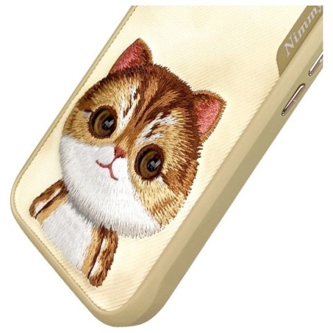 Etui Nimmy Big Eyed Pet 2.0 Cat na iPhone 16 - zielone