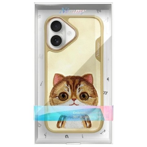 Etui Nimmy Big Eyed Pet 2.0 Cat na iPhone 16 - zielone
