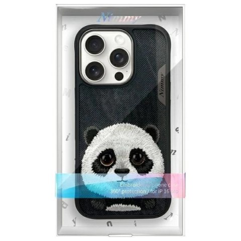 Etui Nimmy Big Eyed Pet 2.0 Panda na iPhone 16 Pro Max - czarne