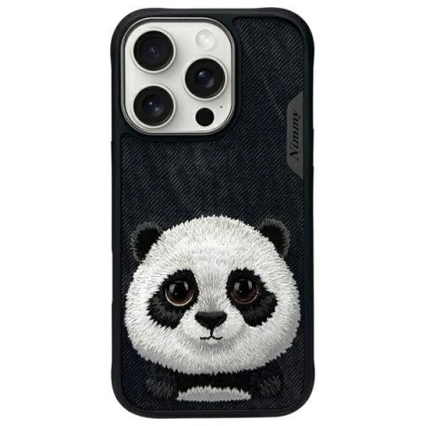 Etui Nimmy Big Eyed Pet 2.0 Panda na iPhone 16 Pro - czarne