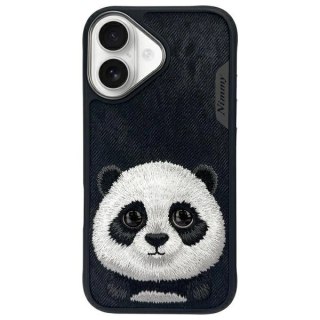 Etui Nimmy Big Eyed Pet 2.0 Panda na iPhone 16 - czarne