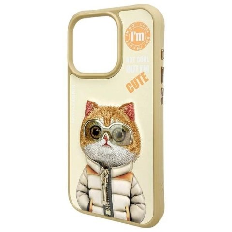Etui Nimmy Cool&Cute 2.0 Cat na iPhone 15 Pro Max - zielone