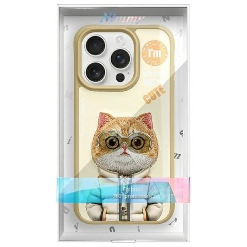 Etui Nimmy Cool&Cute 2.0 Cat na iPhone 15 Pro Max - zielone
