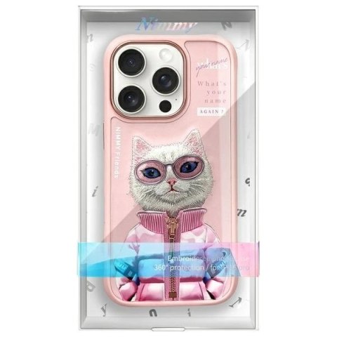 Etui Nimmy Cool&Cute 2.0 Cat na iPhone 16 Pro Max - różowe
