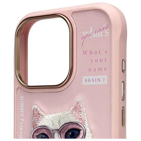 Etui Nimmy Cool&Cute 2.0 Cat na iPhone 16 Pro - różowe