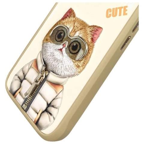 Etui Nimmy Cool&Cute 2.0 Cat na iPhone 16 - zielone