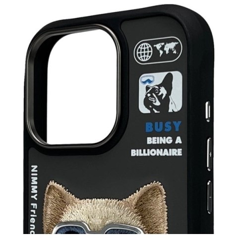 Etui Nimmy Cool&Cute 2.0 Dog na iPhone 16 Pro Max - czarny