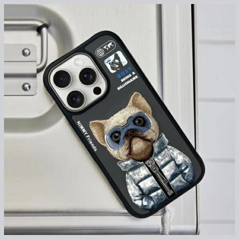 Etui Nimmy Cool&Cute 2.0 Dog na iPhone 16 Pro Max - czarny