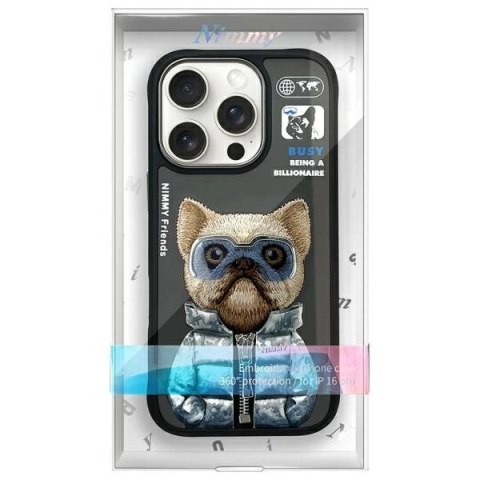 Etui Nimmy Cool&Cute 2.0 Dog na iPhone 16 Pro - czarne