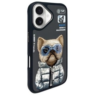 Etui Nimmy Cool&Cute 2.0 Dog na iPhone 16 - czarne