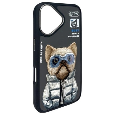 Etui Nimmy Cool&Cute 2.0 Dog na iPhone 16 - czarne