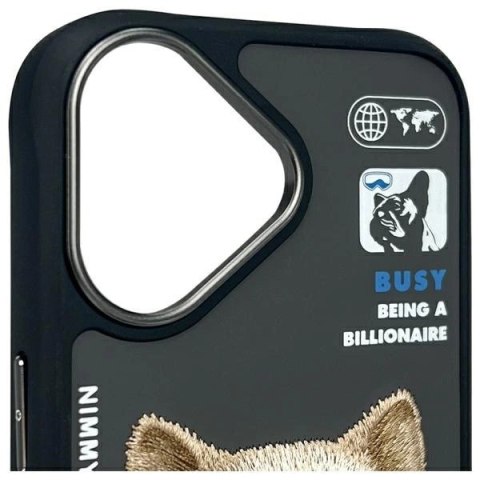 Etui Nimmy Cool&Cute 2.0 Dog na iPhone 16 - czarne