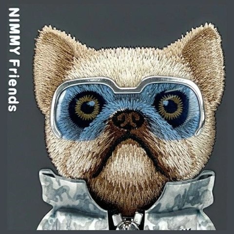 Etui Nimmy Cool&Cute 2.0 Dog na iPhone 16 - czarne