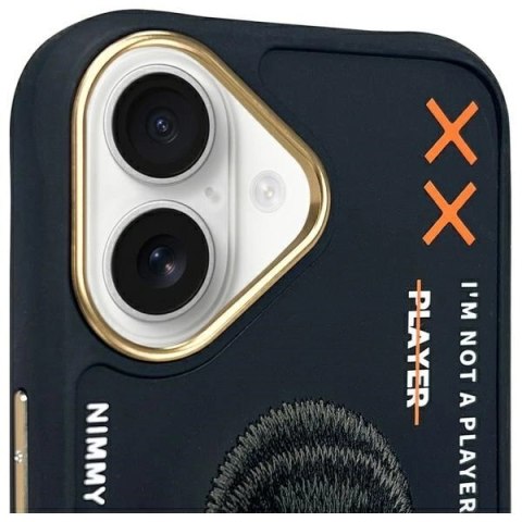 Etui Nimmy Cool&Cute 2.0 Monkey na iPhone 16 - czarne