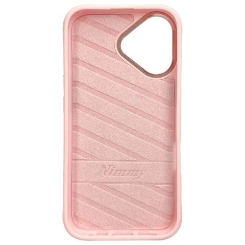 Etui Nimmy Glasses Cool Cat na iPhone 16 - różowe