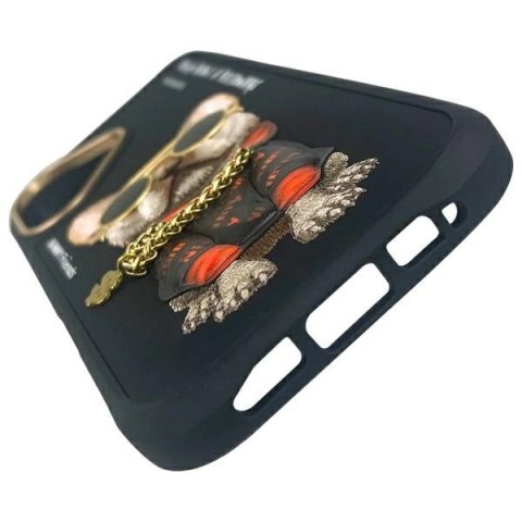 Etui Nimmy Glasses Cool Dog na iPhone 16 - czarne