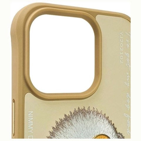 Etui Nimmy Glasses Cool na iPhone 15 Pro Max - beżowe