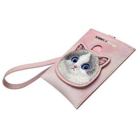 Portfel Nimmy Big Eyed Pet 2.0 Cat etui na karty - różowy