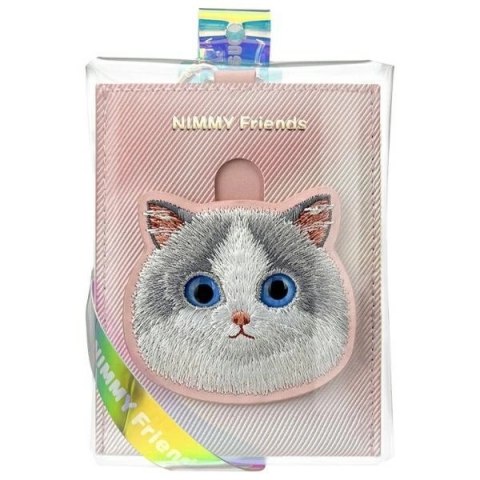 Portfel Nimmy Big Eyed Pet 2.0 Cat etui na karty - różowy