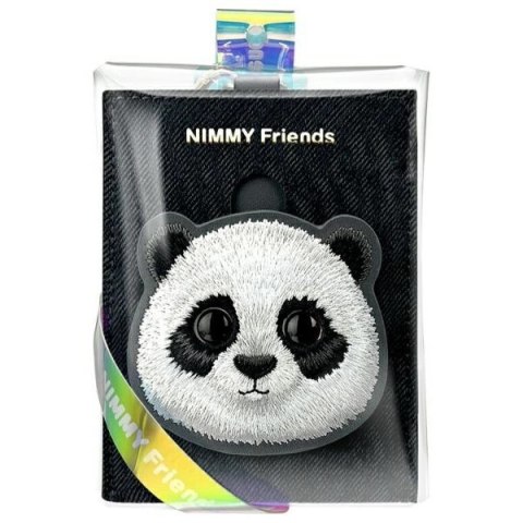 Portfel Nimmy Big Eyed Pet 2.0 Panda etui na karty - czarny