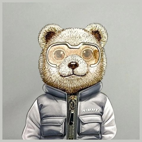 Torba na ramię Nimmy Crossbody Cool&Cute 2.0 Bear - szara