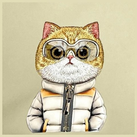 Torba na ramię Nimmy Crossbody Cool&Cute 2.0 Cat - zielona