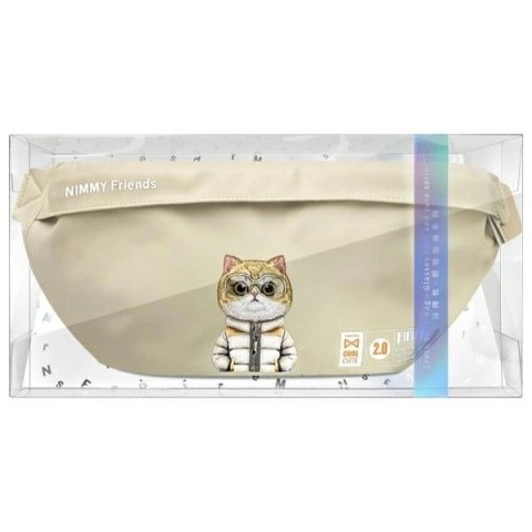 Torba na ramię Nimmy Crossbody Cool&Cute 2.0 Cat - zielona