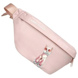 Torba na ramię Nimmy Crossbody Glasses Cool Cat - różowa